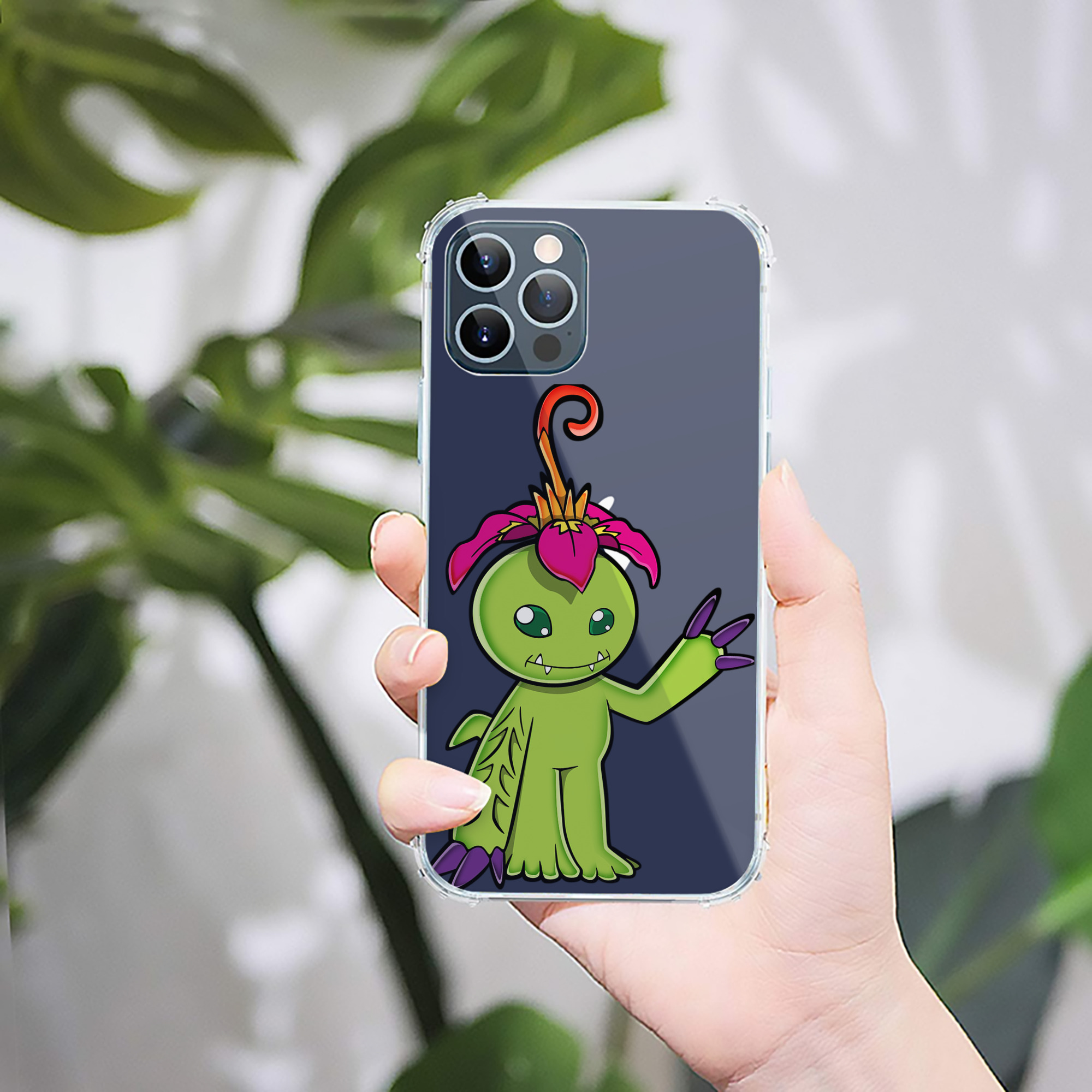 （画像用） Digimon デジタルモンスター/デジモン 【iPhone 12シリーズ対応】透明スマホケース（クリアソフトケース）